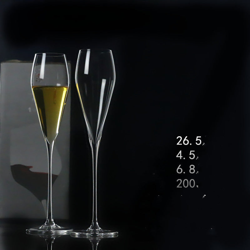 Handmade Crystal Champagne Flutes – Light Luxury Style