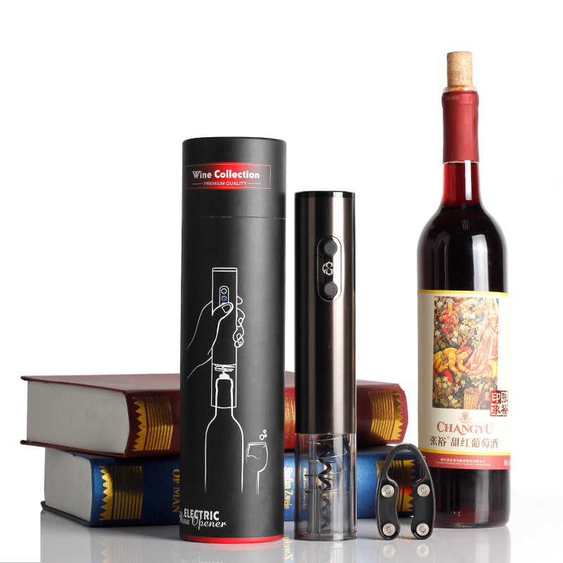 USB Rechargeable Electric Wine Opener with Foil Cutter