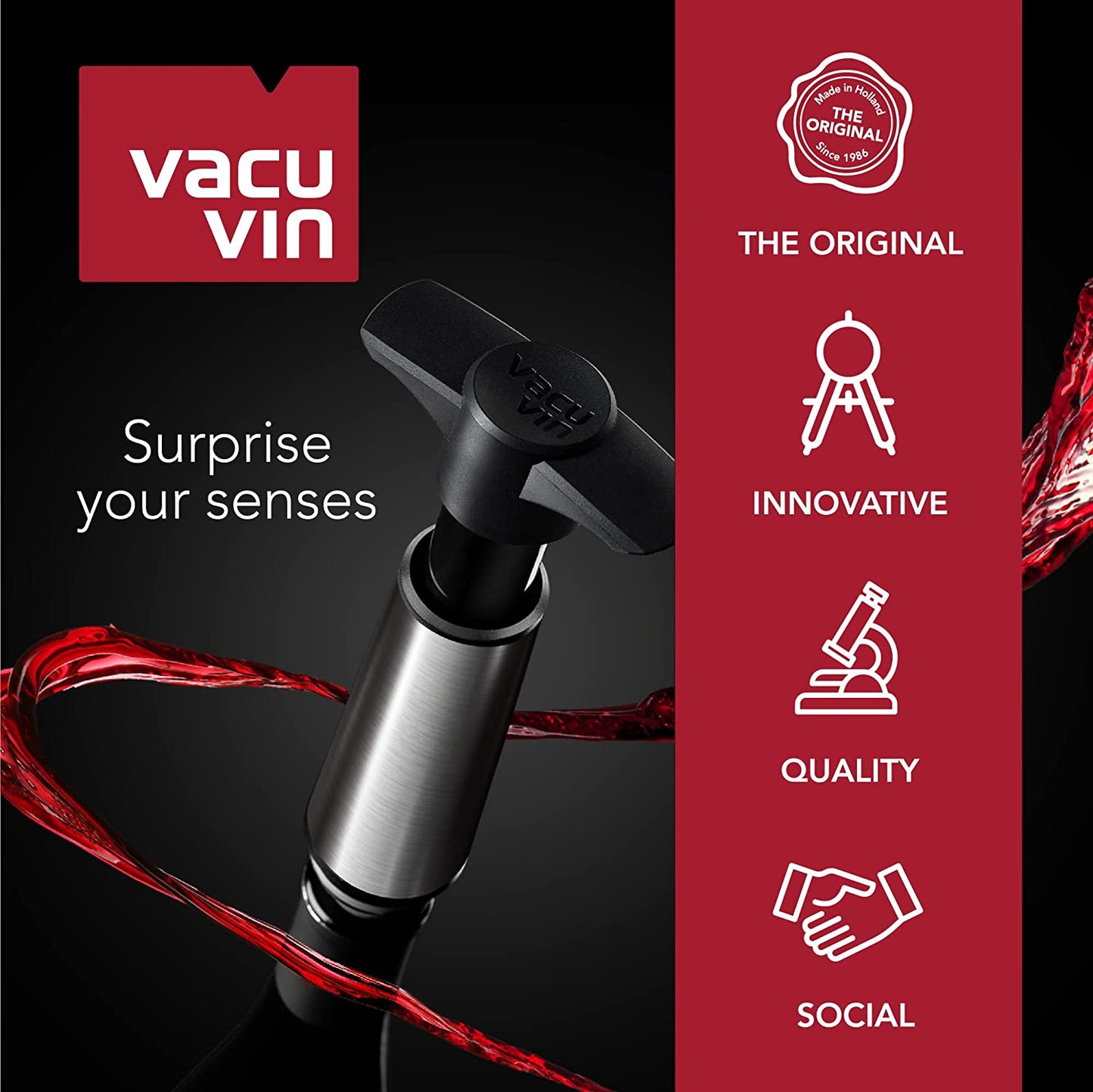 Preserve Wine Longer – Vacuum Pump Set with 8 Airtight Stoppers