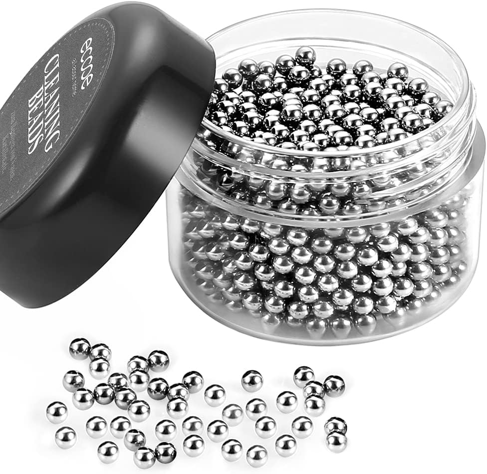 Decanter Cleaning Beads – 1200 PCS with Green Silicone Bag, Ideal for Bottles & Vases