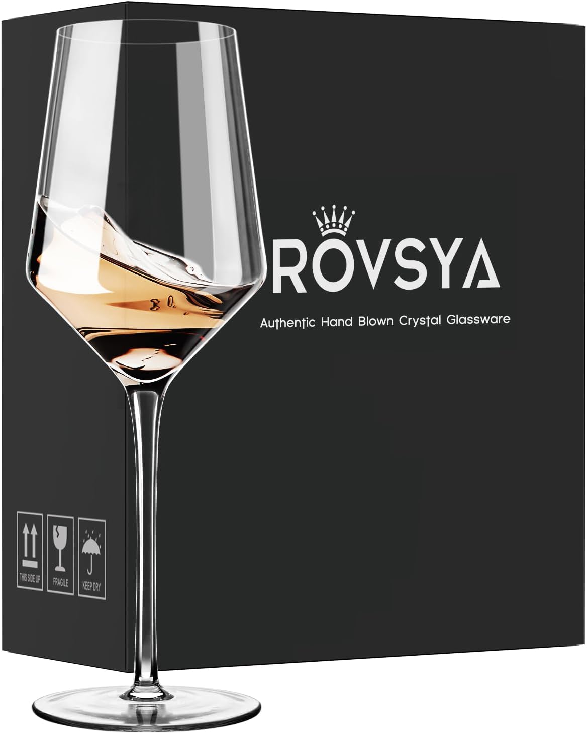 Refined Red Wine Glass Set – 4 Hand-Blown Glasses for Tasting & Gifting