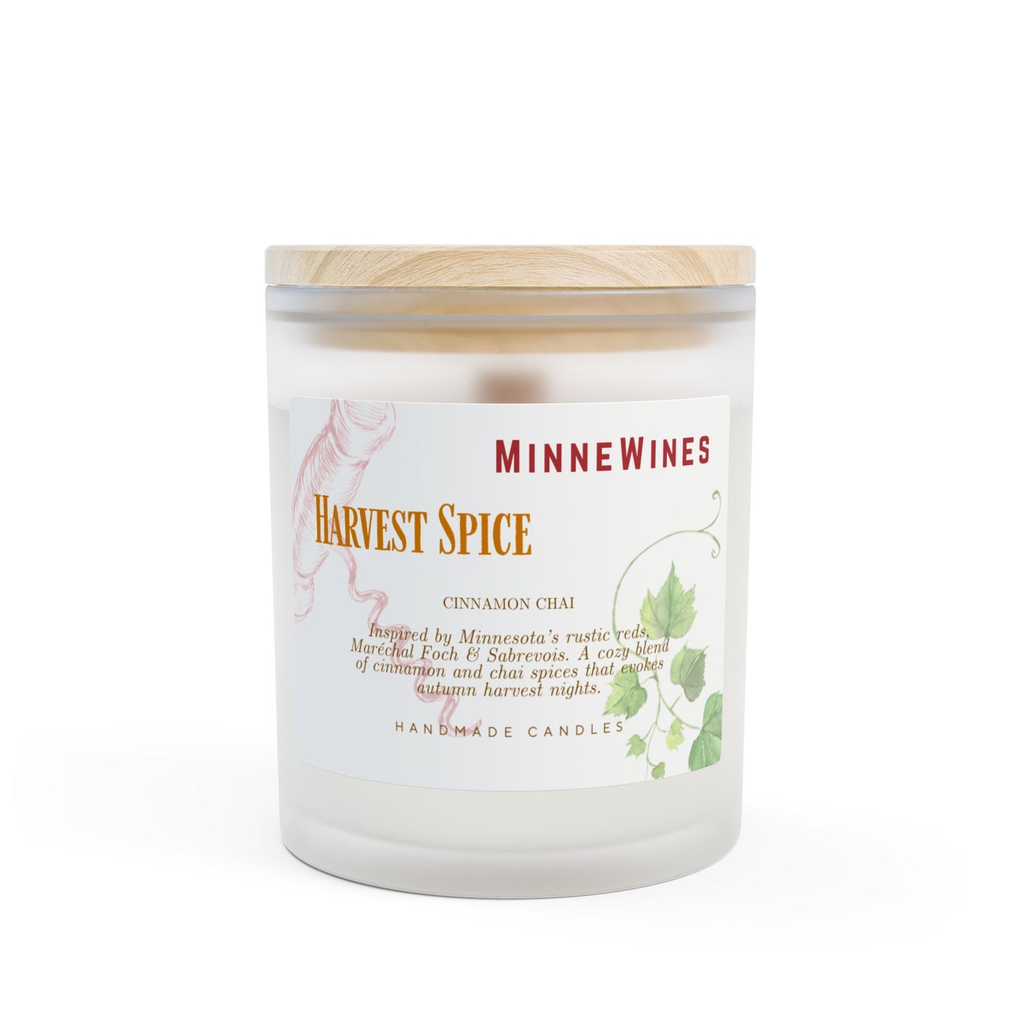 Harvest Spice Candle Cinnamon Chai | 11oz Wine-Inspired Collection