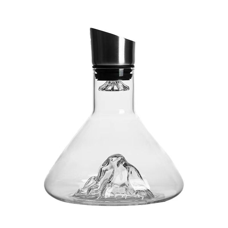 Elegant Waterfall Wine Decanter – Lead-Free Crystal, Barware Essential