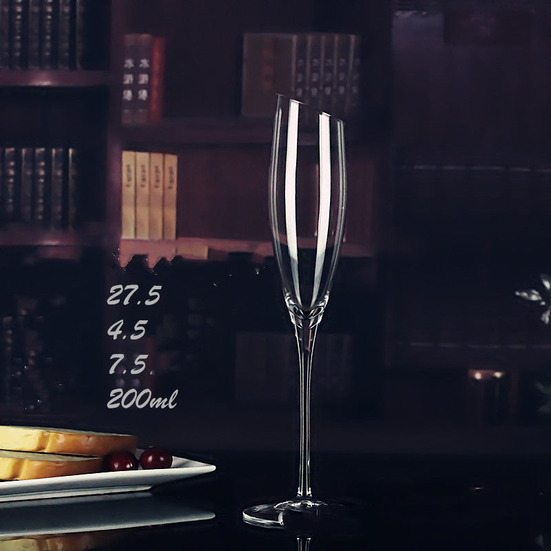 Handmade Crystal Champagne Flutes – Light Luxury Style