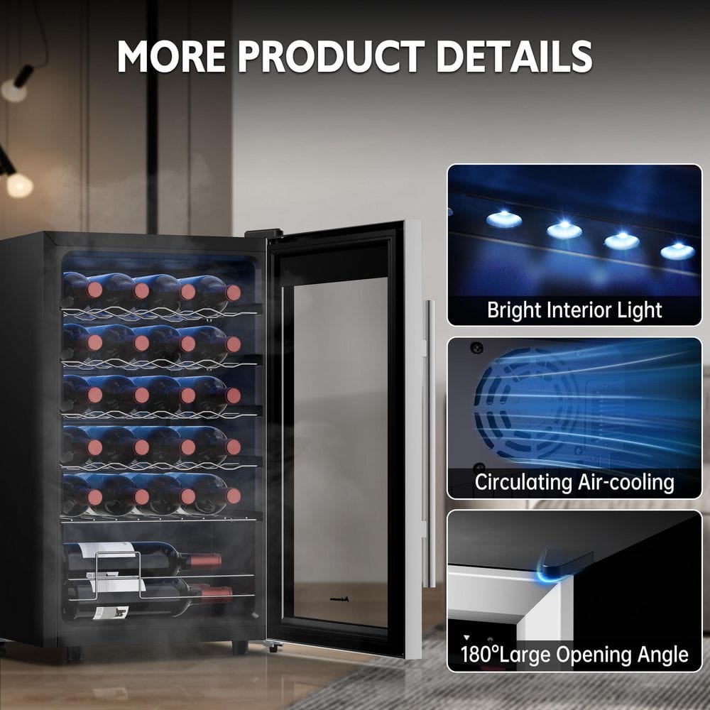 Wine Cooler Small Wine Fridge 24 Bottle