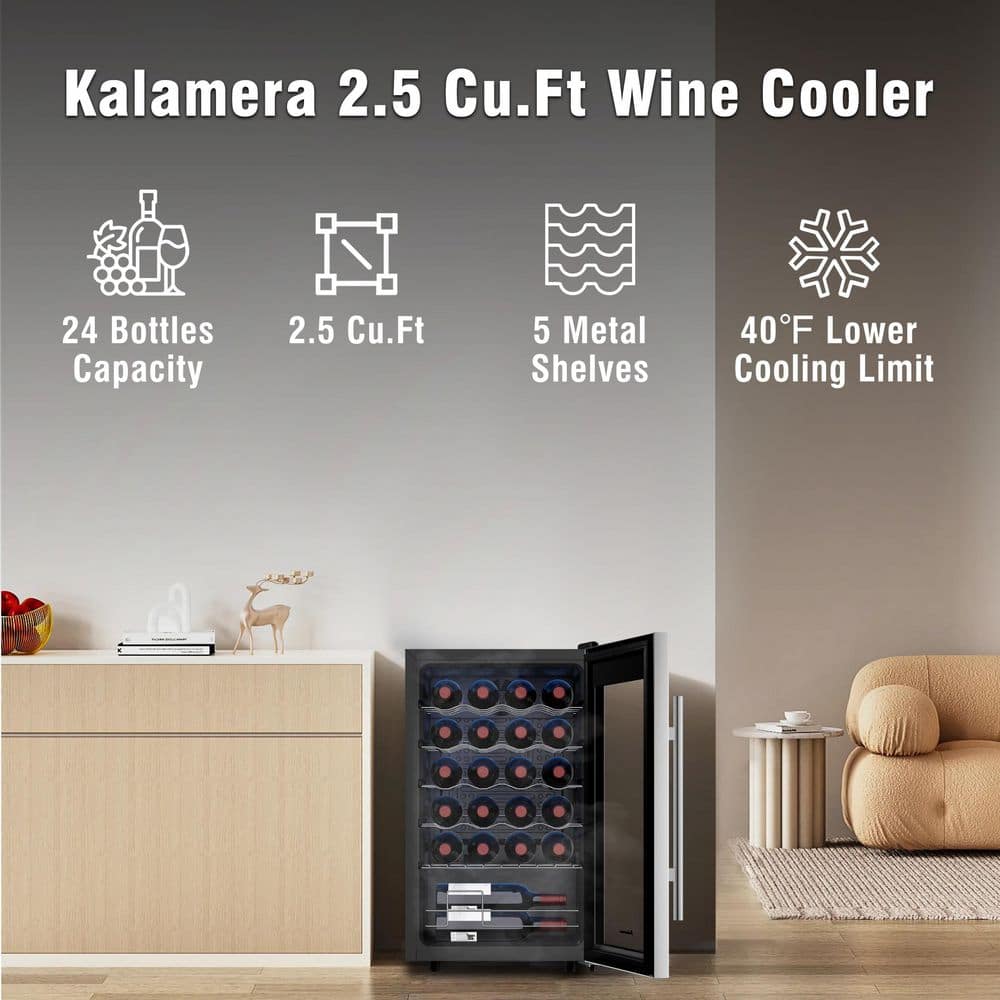 Wine Cooler Small Wine Fridge 24 Bottle