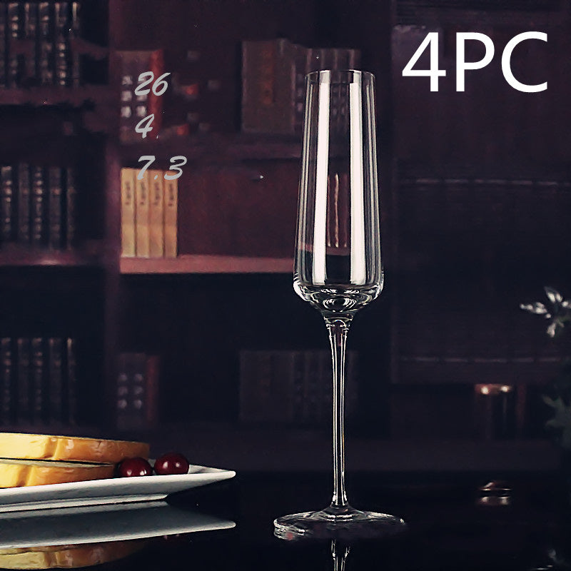 Handmade Crystal Champagne Flutes – Light Luxury Style