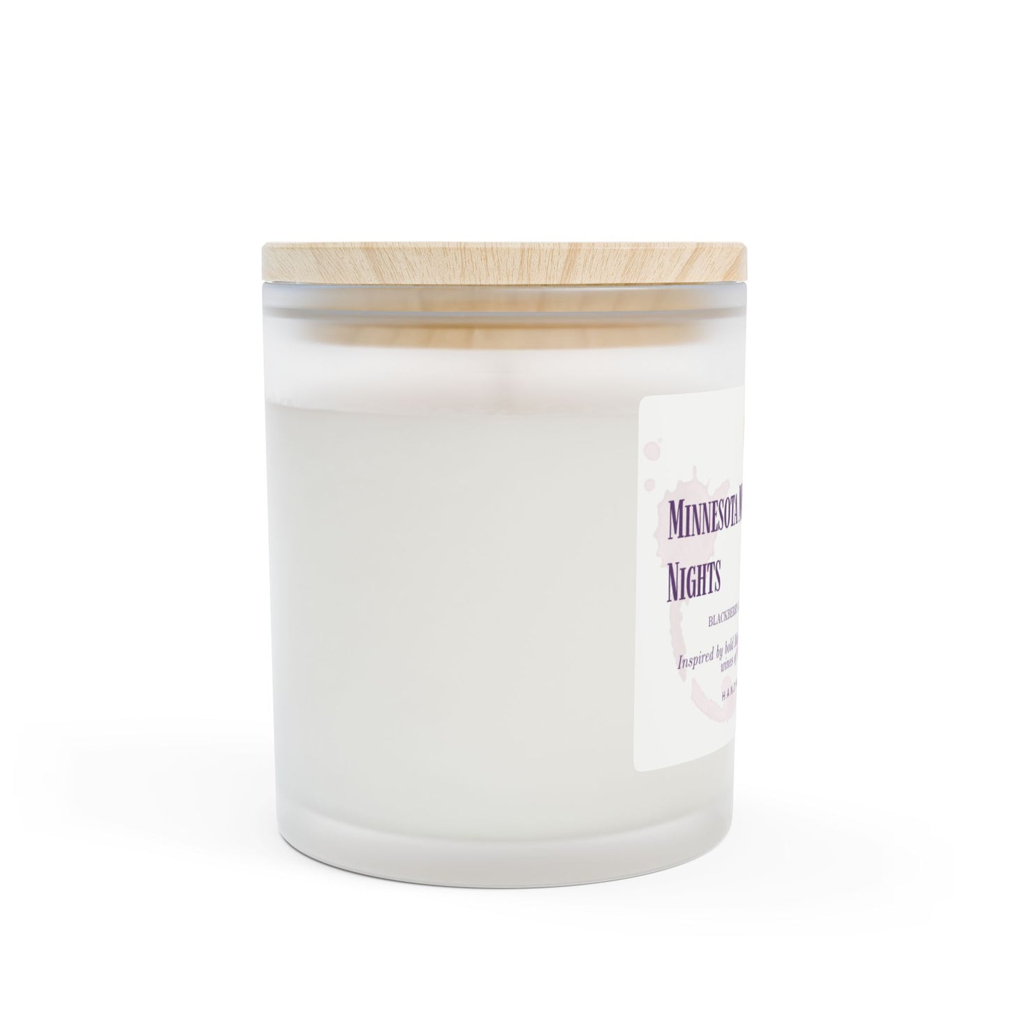 Minnesota Marquette Nights – Blackberry & Vanilla Scented Candle (11oz, Crackling Wooden Wick, Wine-Inspired Collection)