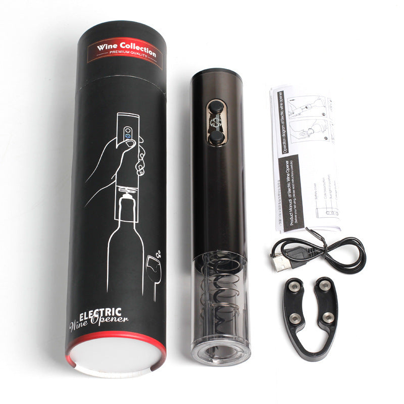 USB Rechargeable Electric Wine Opener with Foil Cutter