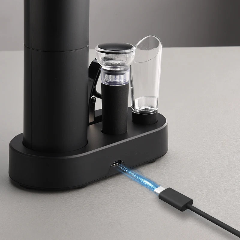 Automatic Wine Opener – Elegant, Rechargeable Corkscrew for Wine Lovers