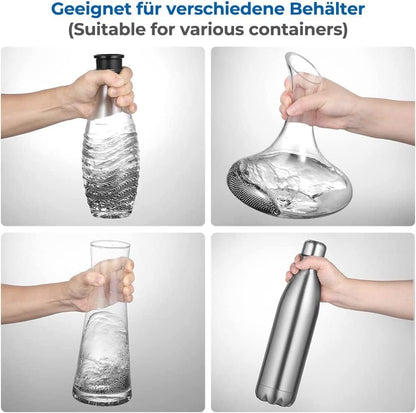 Decanter Cleaning Beads – 1200 PCS with Green Silicone Bag, Ideal for Bottles & Vases