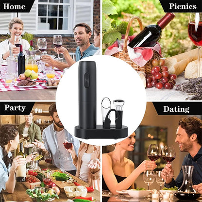 Automatic Wine Opener – Elegant, Rechargeable Corkscrew for Wine Lovers