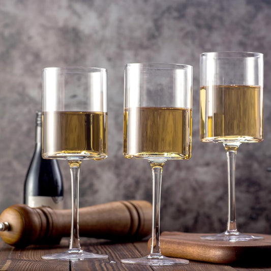 Wine Glasses Set of 4 - Hand Blown Wine Glass
