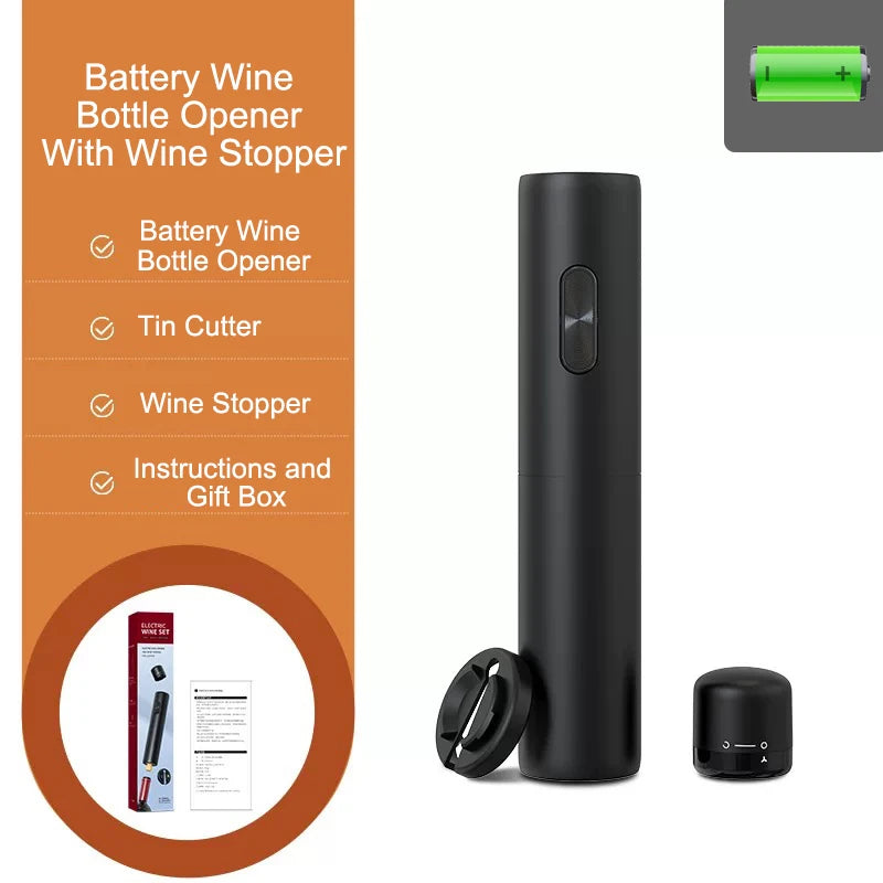 Automatic Wine Opener – Elegant, Rechargeable Corkscrew for Wine Lovers