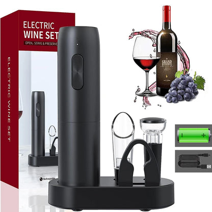 Automatic Wine Opener – Elegant, Rechargeable Corkscrew for Wine Lovers
