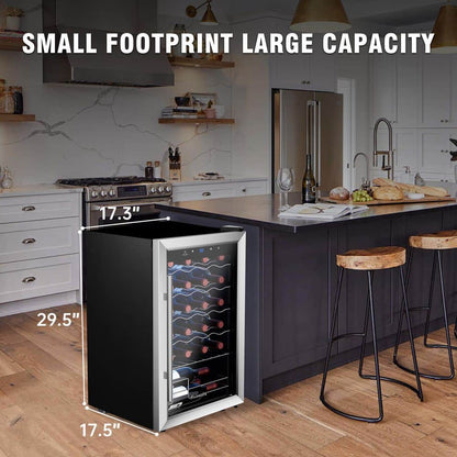 Wine Cooler Small Wine Fridge 24 Bottle
