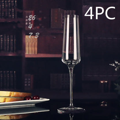 Handmade Crystal Champagne Flutes – Light Luxury Style