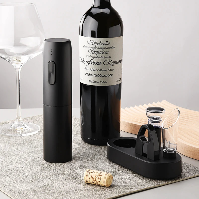 Automatic Wine Opener – Elegant, Rechargeable Corkscrew for Wine Lovers